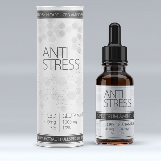 Anti Stress CBD 500mg - Glutamin 1000mg (spray)
